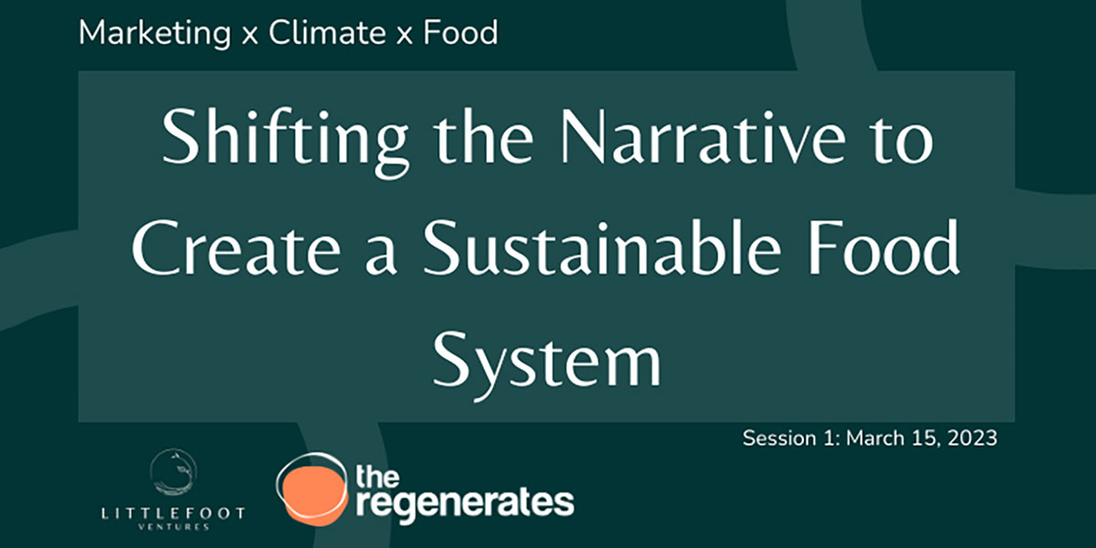 Shifting the Narrative to Create a Sustainable Food System - cover