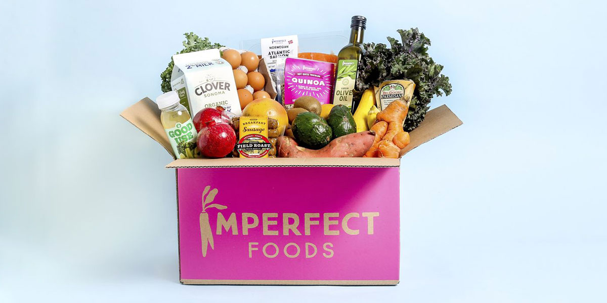Box of groceries from Imperfect Foods