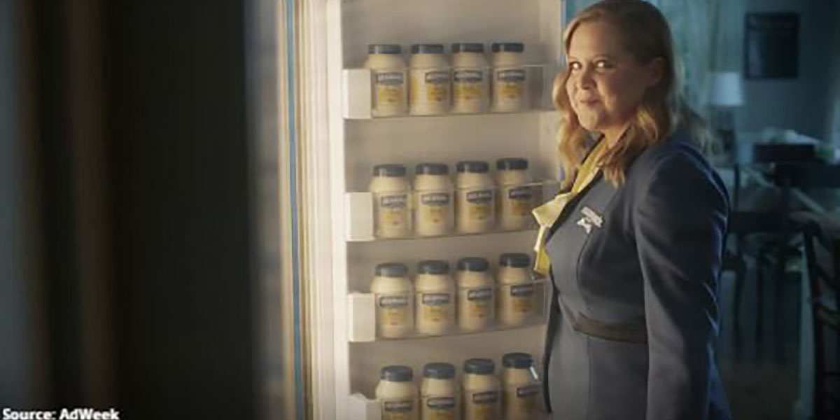 Still image from Hellman's ad with Amy Schumer