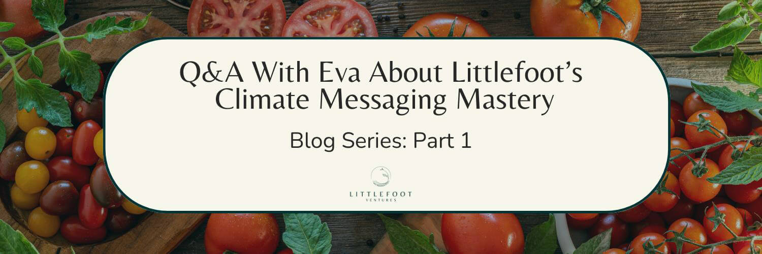 Q&A With Eva About Littlefoot's Climate Messaging Mastery - Blog Series: Part 1